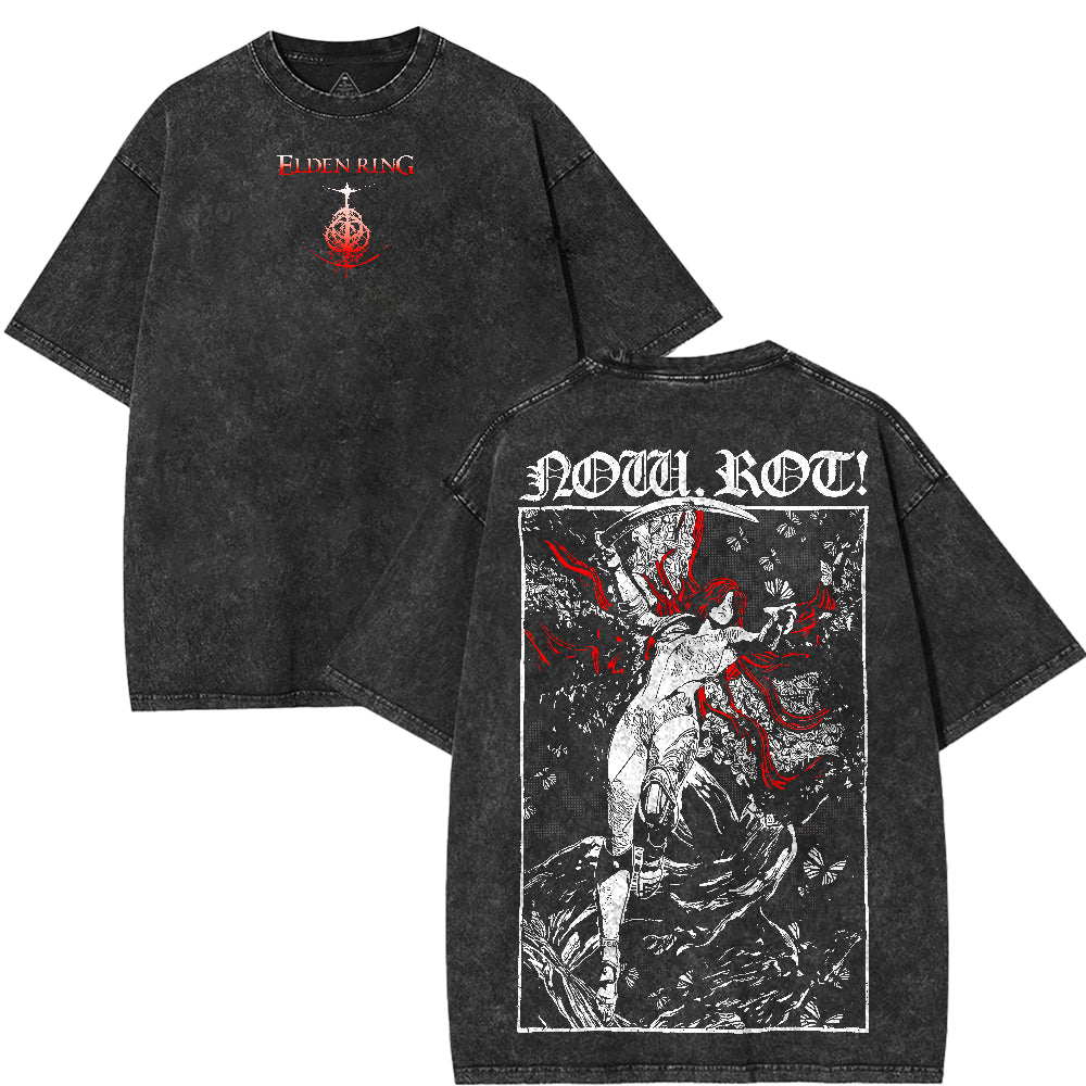 Retro Limited Vintage Malenia, The Black Blade Elden Ring Game Tshirt [TPR]