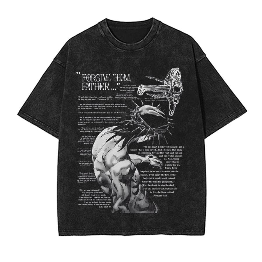 Forgive them Father Jesus JOJO Doubled Print Washed