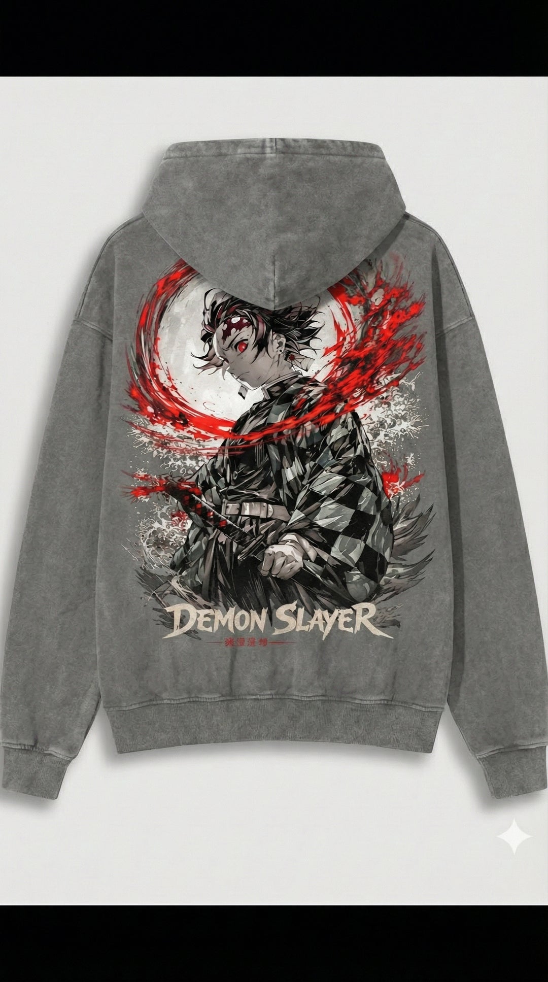 Tanjiro Blood Moon – Demon Slayer Vintage Streetwear T-Shirt and Hoodie