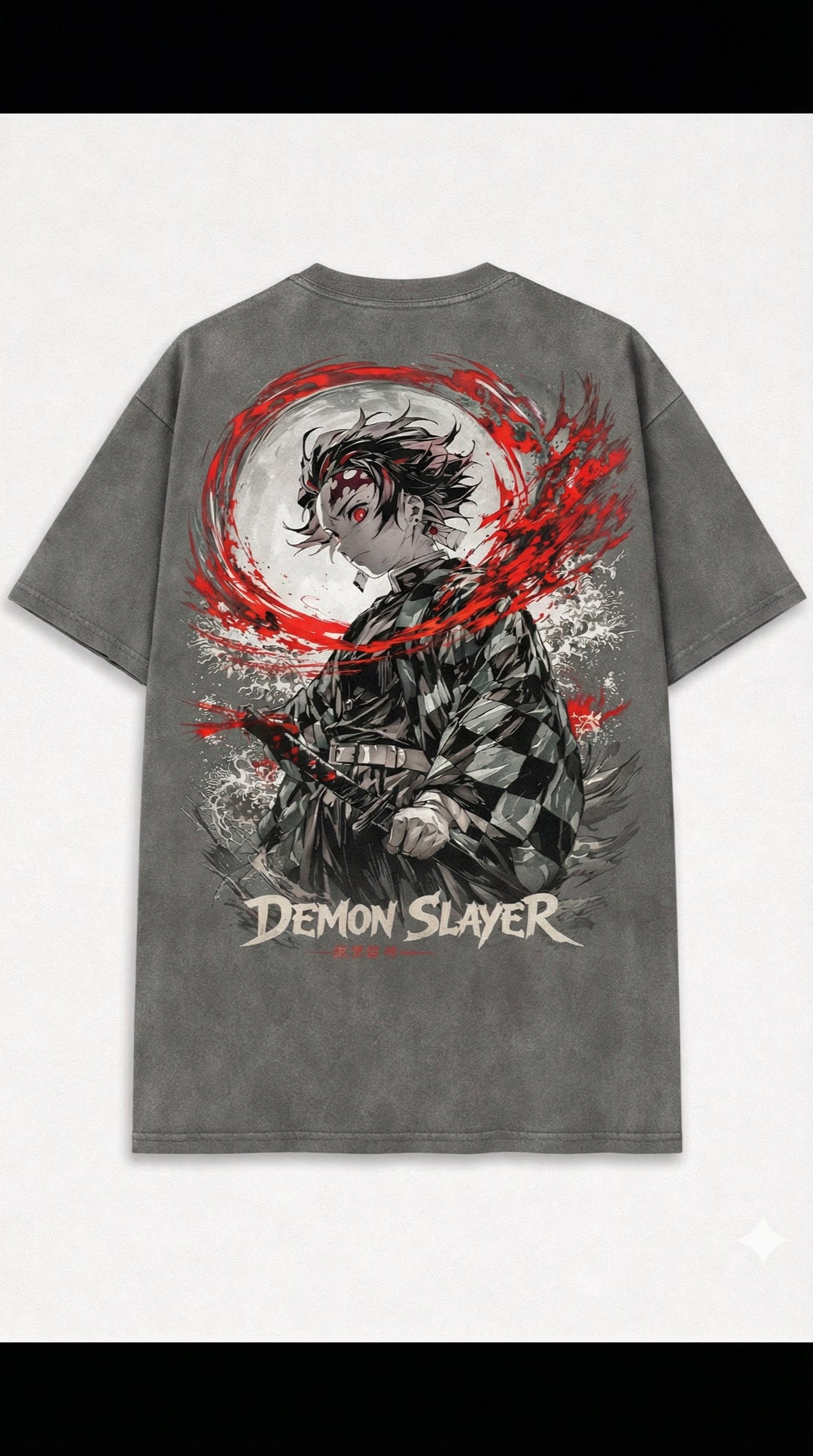 Tanjiro Blood Moon – Demon Slayer Vintage Streetwear T-Shirt and Hoodie