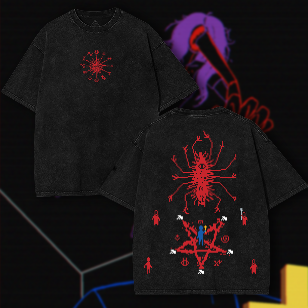 FAITH Horror Game Vintage Washed T-Shirt