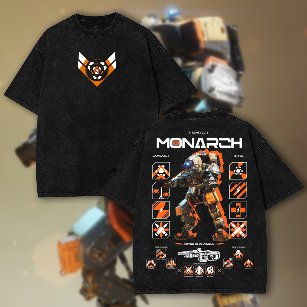 MONARCH - Titan Fall 2 Game Washed T-shirt