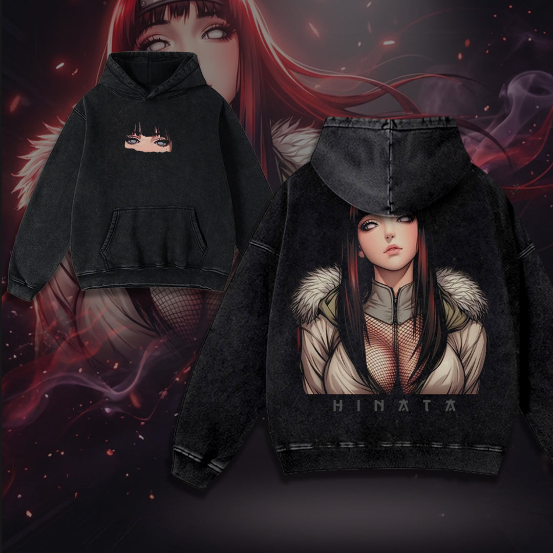 Hinata Hyuga - Anime Printed Vintage Tees