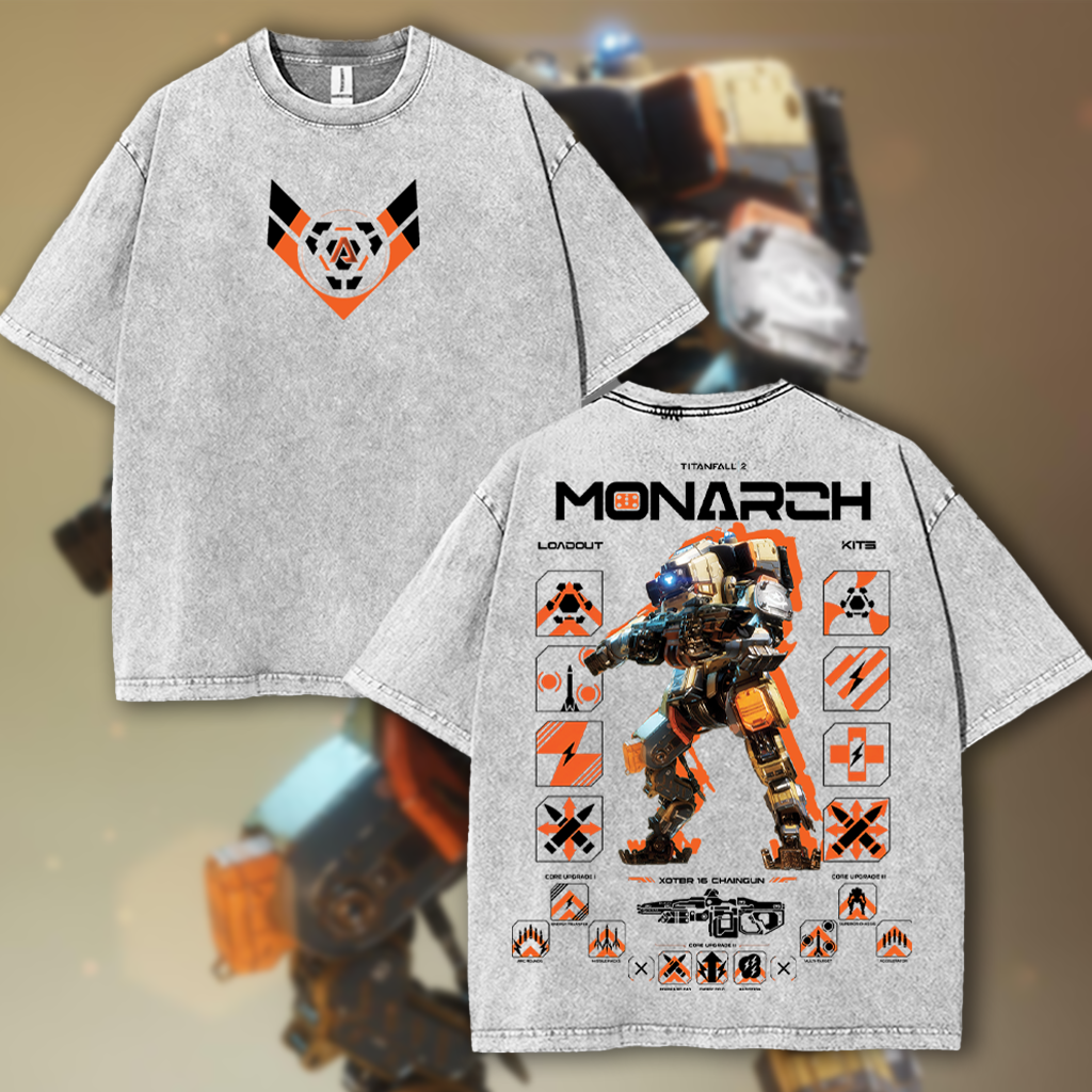 MONARCH - Titan Fall 2 Game Washed T-shirt