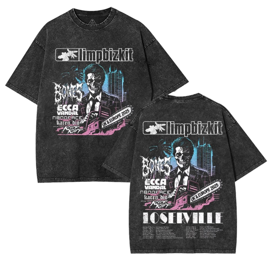 imp Bizkit UK and Europe Tour 2025 T-shirt Rap Rock Vintage