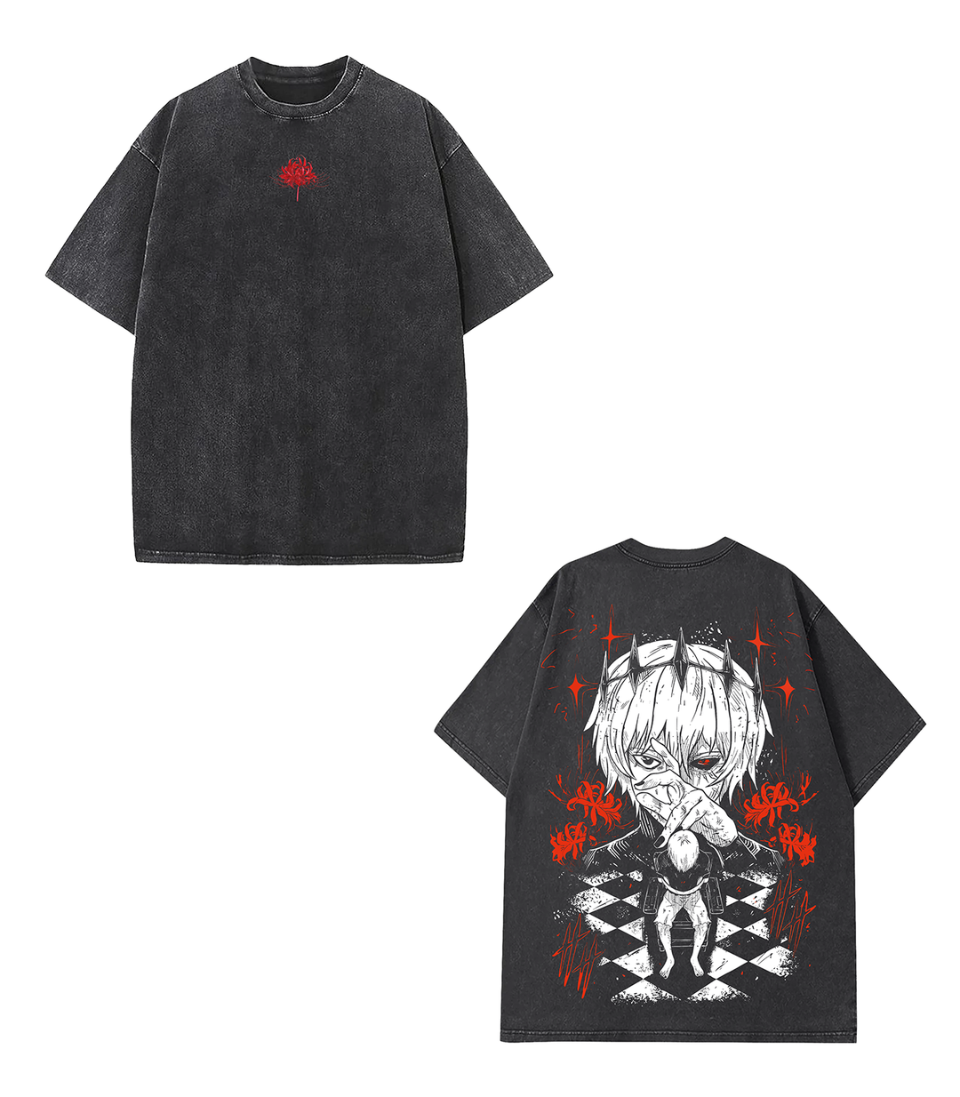 Retro Limited Heavy Vintage 'One-Eyed King Kaneki Ken' Tokyo Ghoul 2-Sided | 'TTT'