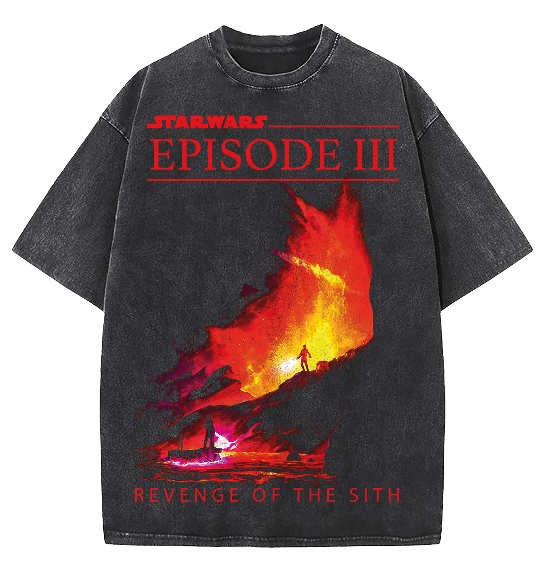 Vintage Stars S Wars Revenge Of The Sith Wash Shirt Anakins |TTT