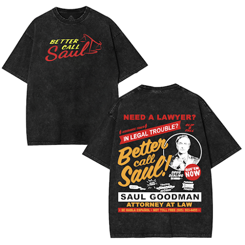 Heisenberg Breaking Bad Vintage – Washed Tee Cotton Menswear Top  | SEP 78
