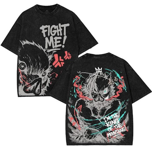 Inosuke Hashibira Beast breath fight me Demon Slayer Kimetsu No Yaiba (AVN)