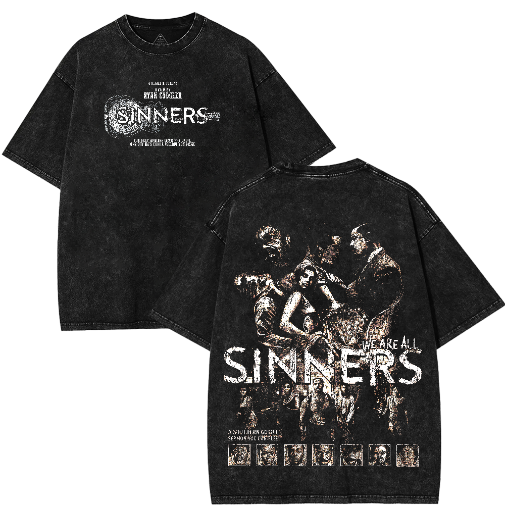 INNERS Video Game Vintage Washed Oversized Graphic Tee Unisex Heavyweight