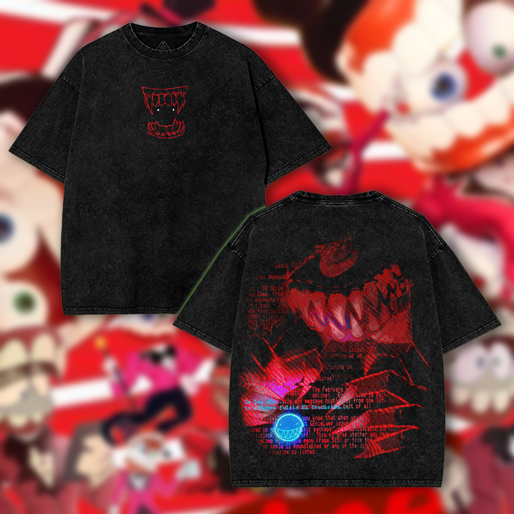 The Amazing Circus Digital Caine Washed Tee