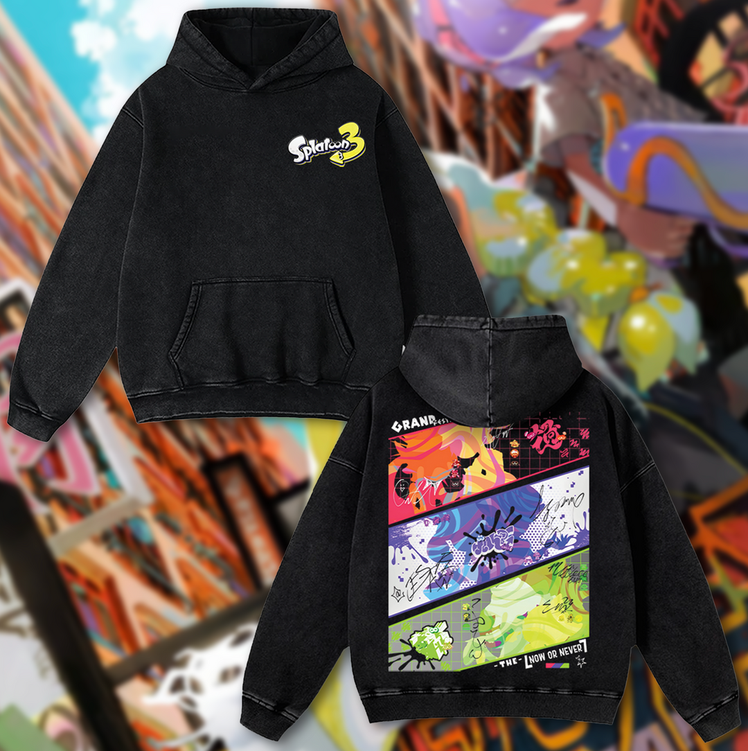 Splatoon 3 Cotton Unisex Round Neck Anime T-Shirt