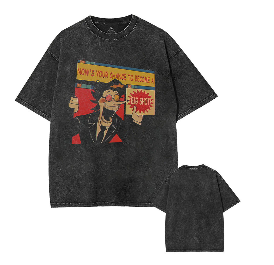 Deltarune Spamton Game Graphic Tees Washed Tee [TPR]