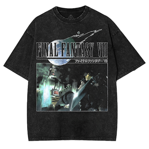Final Fantasy 7 Washed Unisex Graphic Tee [TPR]