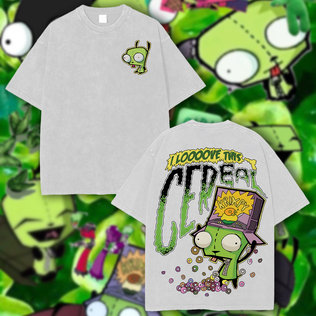 GIR - Invader Zim  Washed T-Shirt