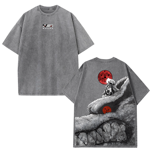 Uchiha Madara Sharingan eyes Kurama Nine Tails Fox Naruto Shippuden (AVN)