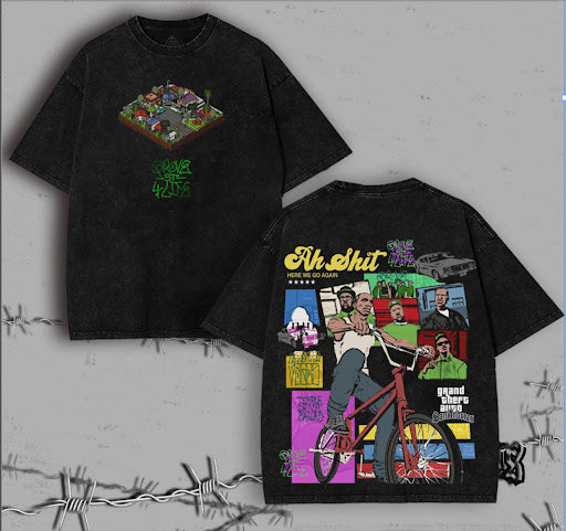 Grand Theft Auto Vintage Washed Graphic Tee