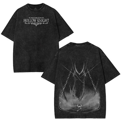 Hollow Knight Unisex Acid Washed Lightweight Cotton T-Shirt [TPR]