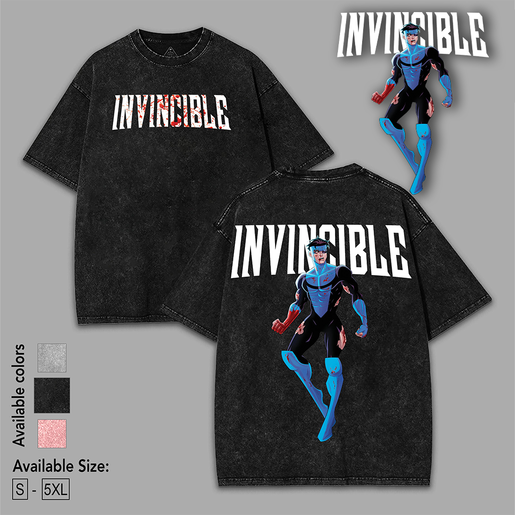 Invincible War Double Side Washed T-Shirt