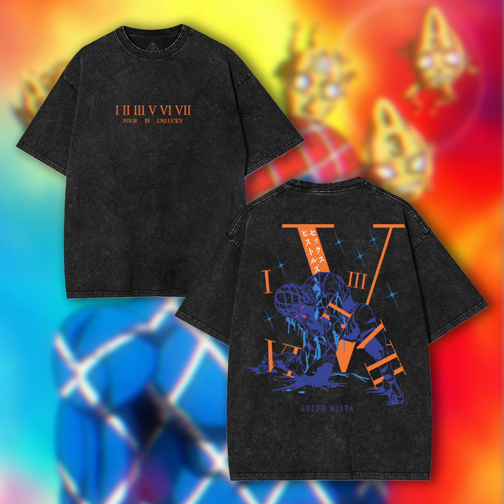"JOJO'S BIZARRE ADVENTURE" GUIDO MISTA Anime T-Shirt