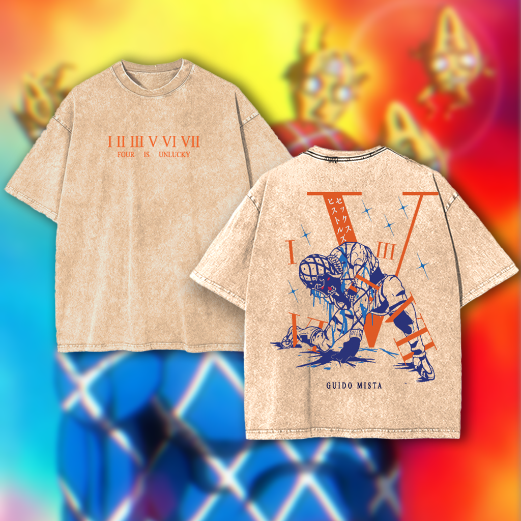 "JOJO'S BIZARRE ADVENTURE" GUIDO MISTA Anime T-Shirt