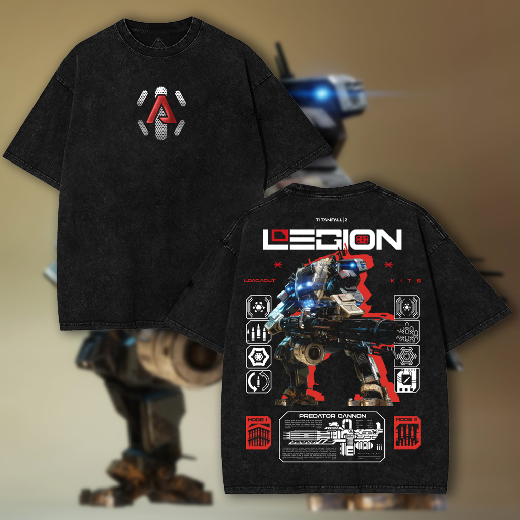LEGION- Titan Fall 2 Game Washed T-shirt