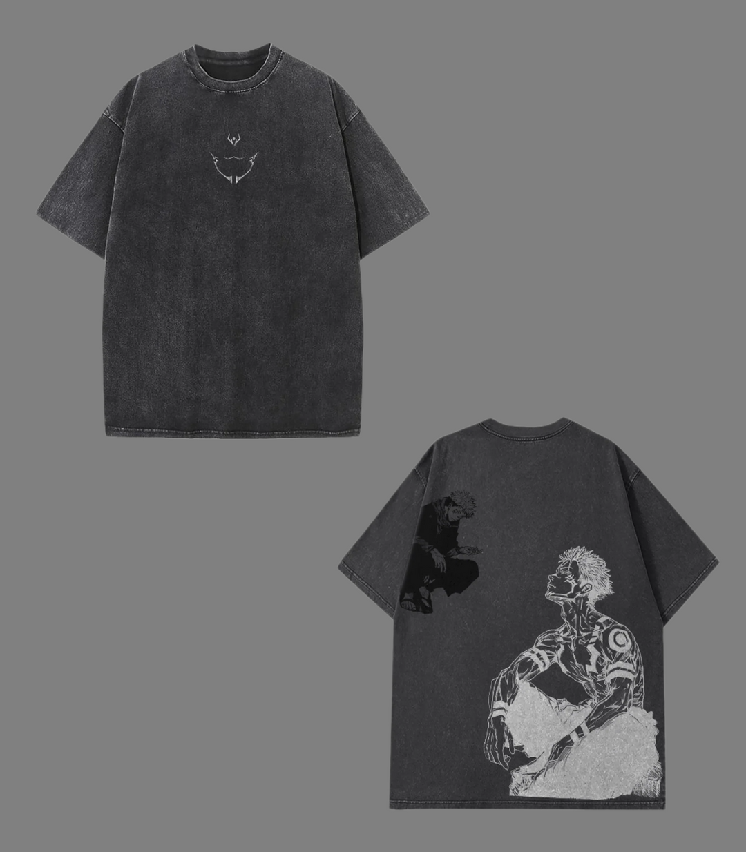'TTT'|Ryomen Sukuna x Jujutsu Kaisen Vintage Washed JJK19