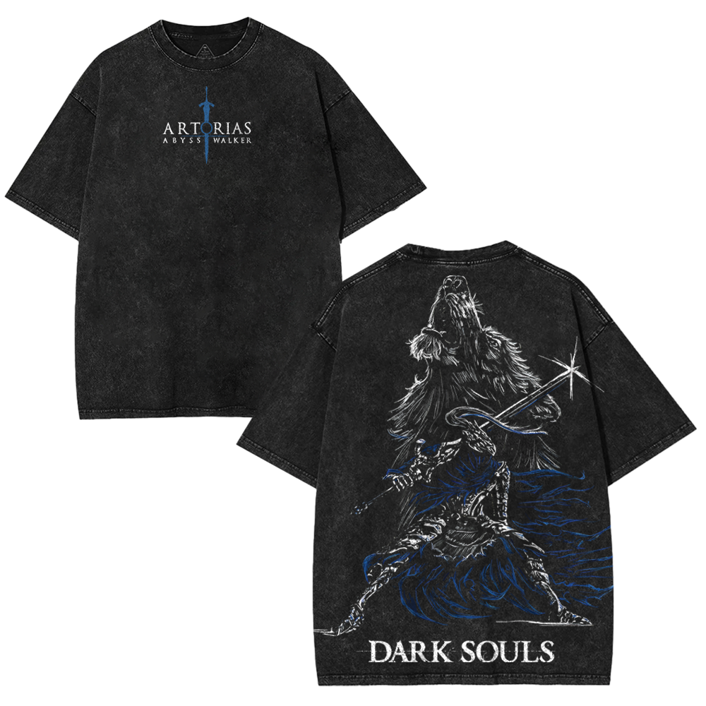 Dark Souls Artorias the Abysswalker Game Vintage Washed Tee [TPR]