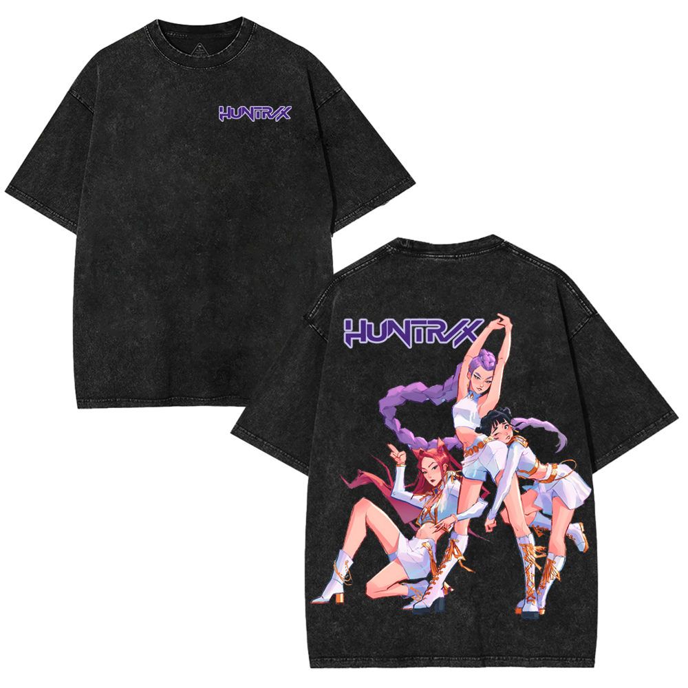 'TTT'|Kpop Demon Hunter Washed Teeshirt KDH2