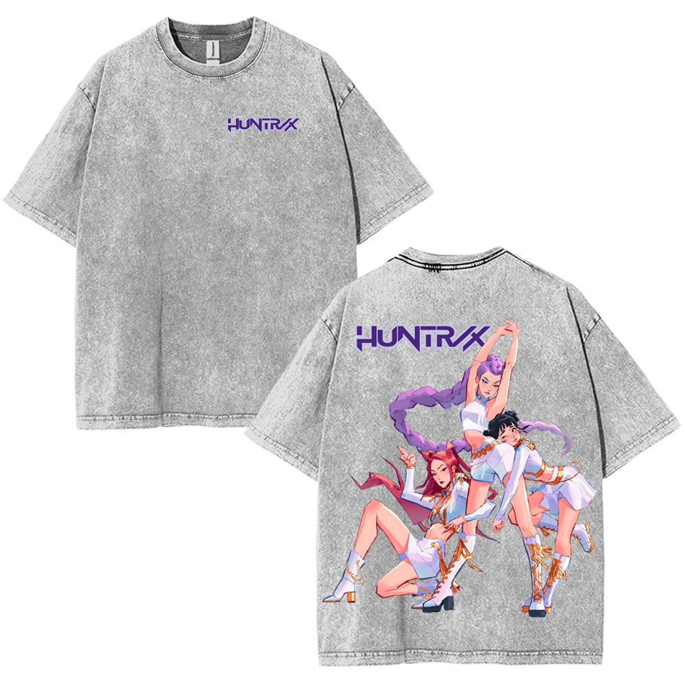 'TTT'|Kpop Demon Hunter Washed Teeshirt KDH2