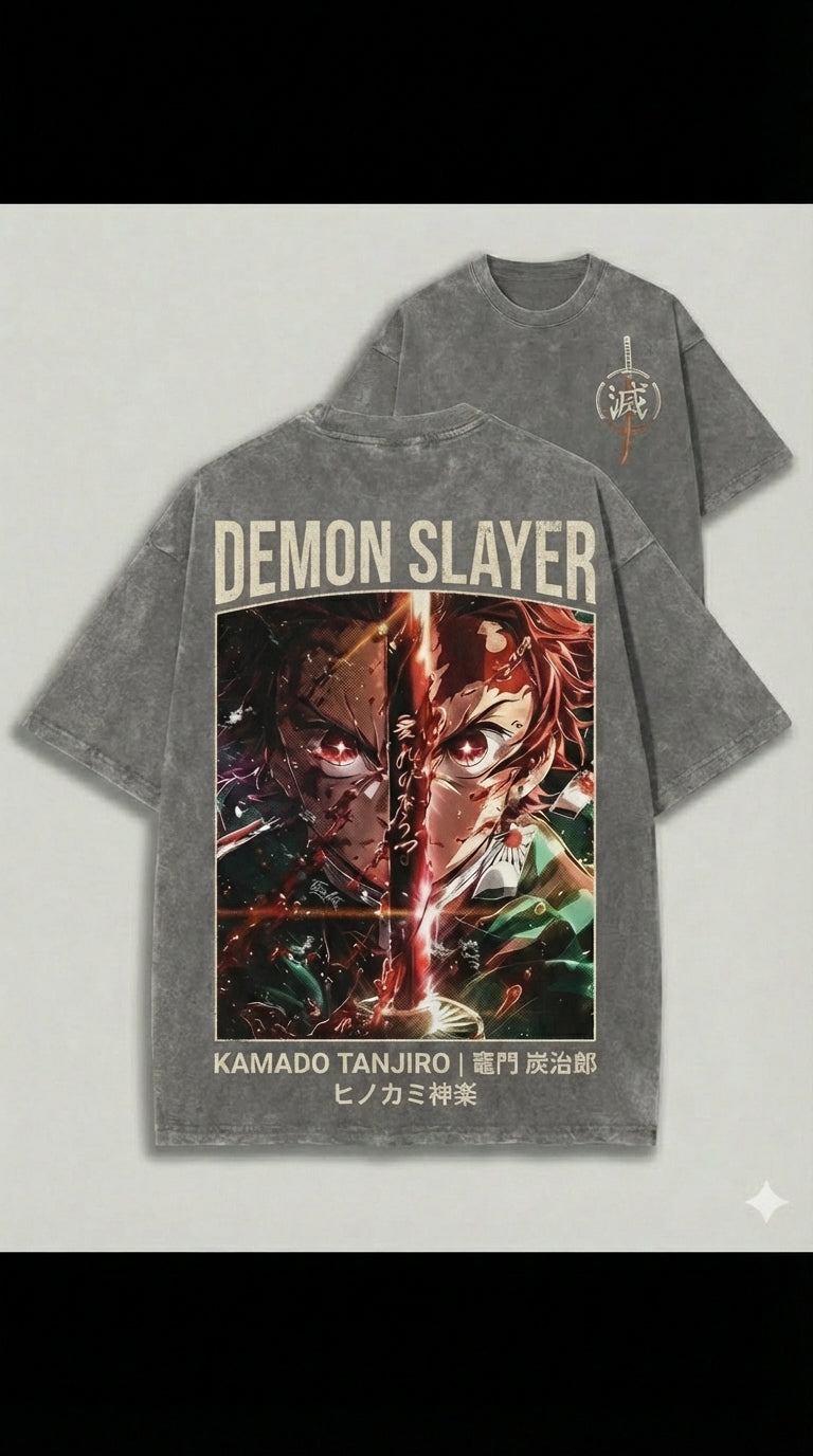 Tanjiro Split Blade – Demon Slayer Anime Apparel | T-Shirt & Hoodie