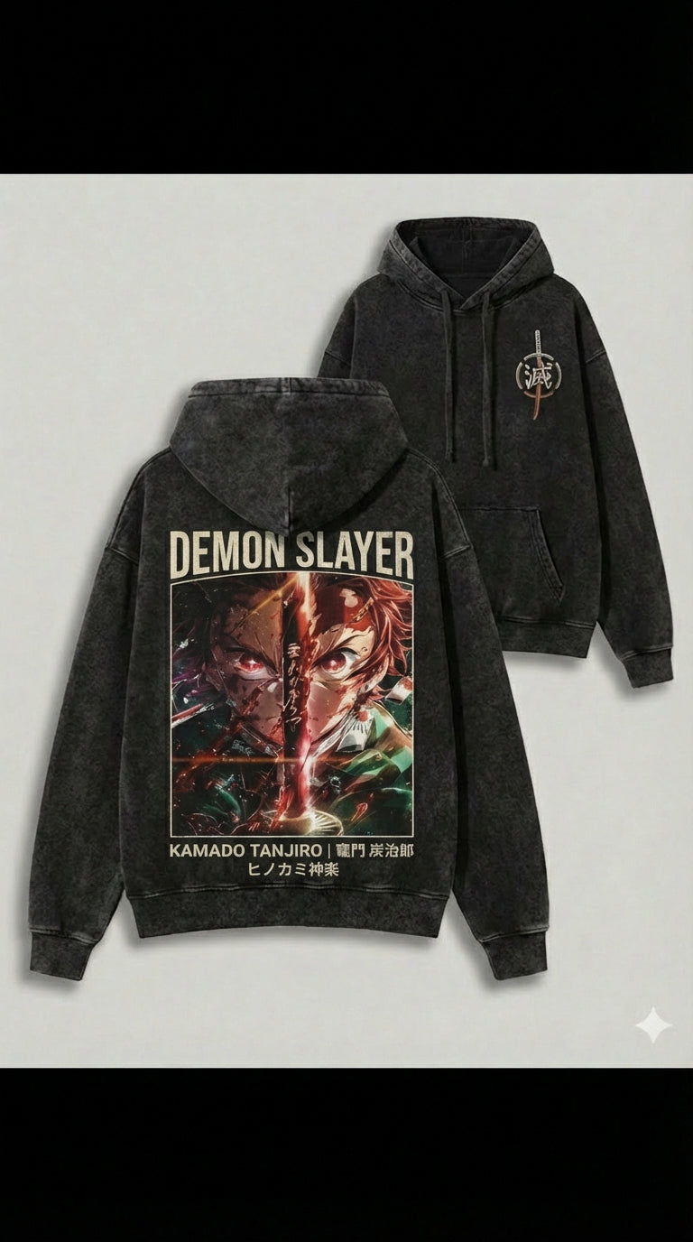 Tanjiro Split Blade – Demon Slayer Anime Apparel | T-Shirt & Hoodie