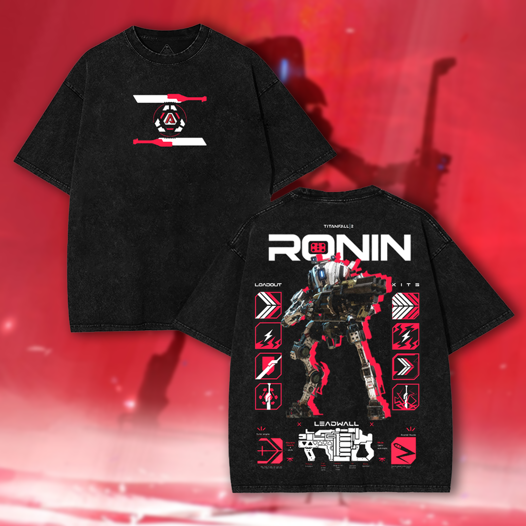 RONIN - Titan Fall 2 Game Washed T-shirt