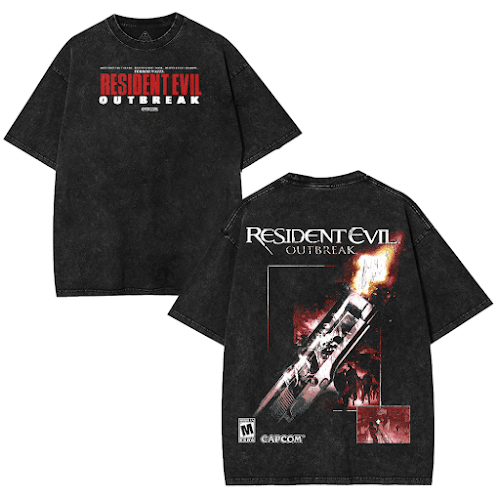 Resident Evil - Outbreak Heavyweight Washed Tshirt [TPR]