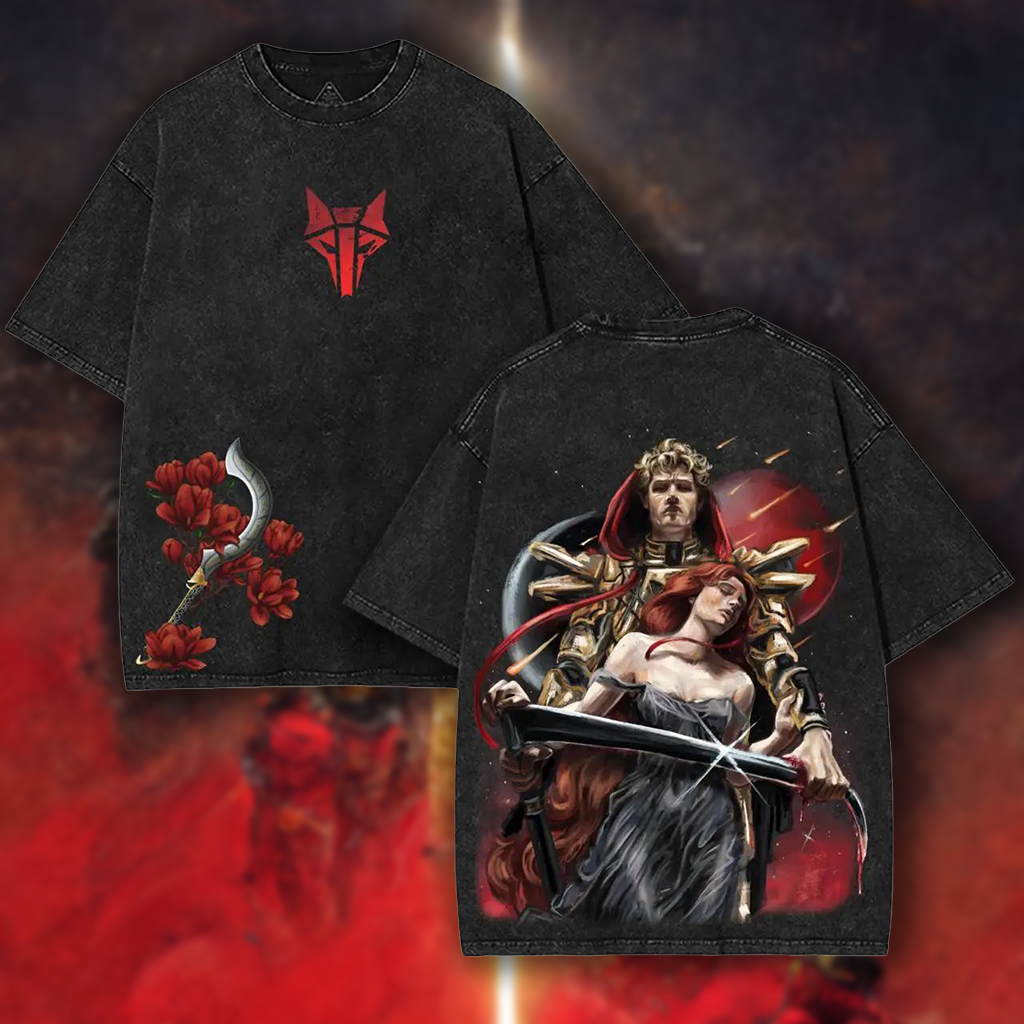 Red Rising The Reaper Washed Cotton T-shirt