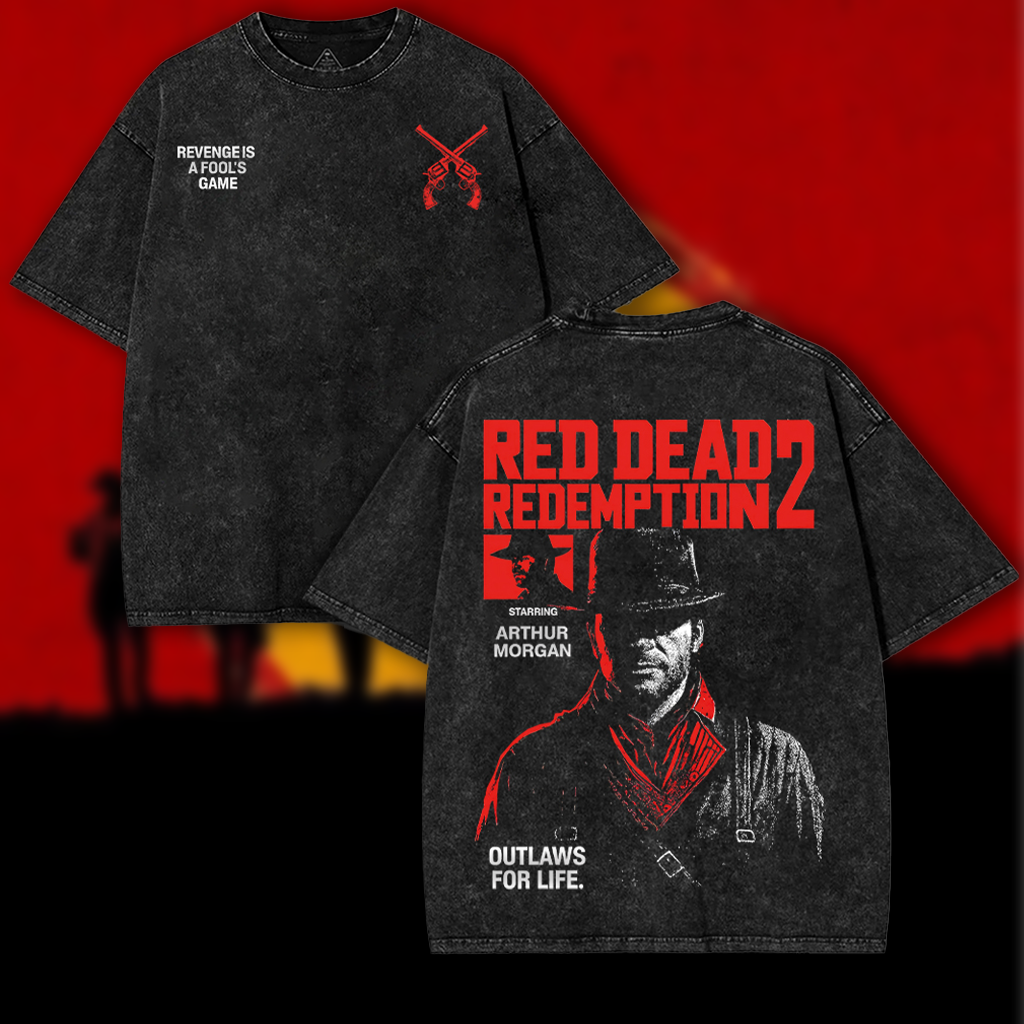 Arthur Morgan Red Dead Redemption 2 Washed Graphic Tee