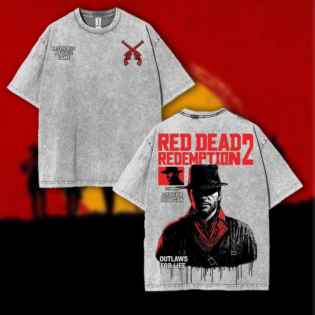Arthur Morgan Red Dead Redemption 2 Washed Graphic Tee