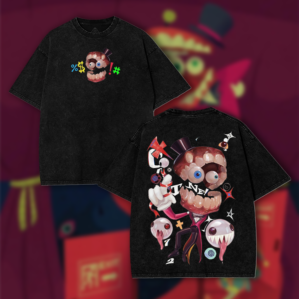 Caine The Amazing Digital Circus  Menswear Gift Washed Tee