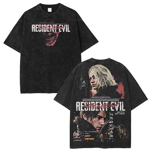 Resident Evil Requiem RE9 Leon S Kennedy horror Game T shirts