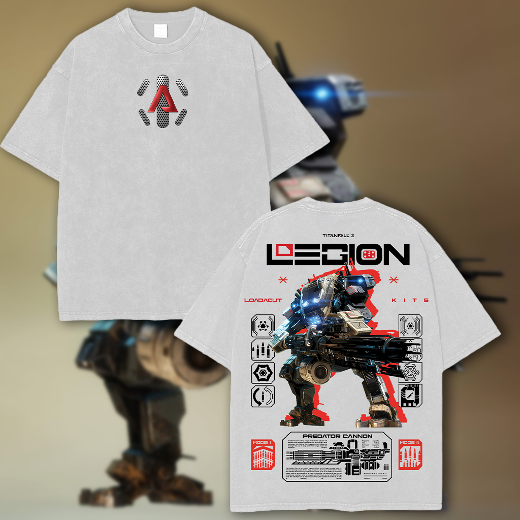 LEGION- Titan Fall 2 Game Washed T-shirt