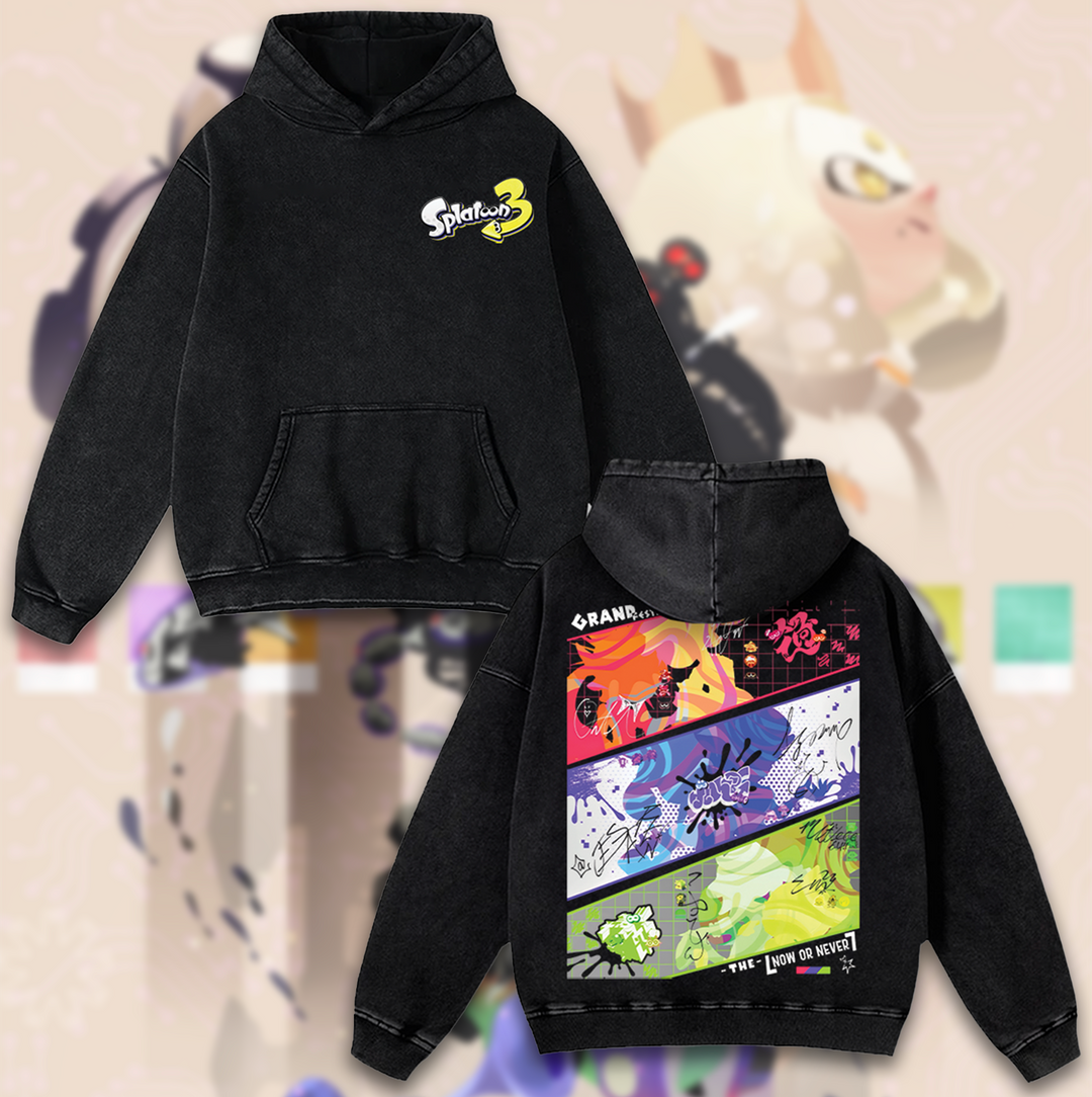 Splatoon 3 Cotton Unisex Round Neck Anime T-Shirt