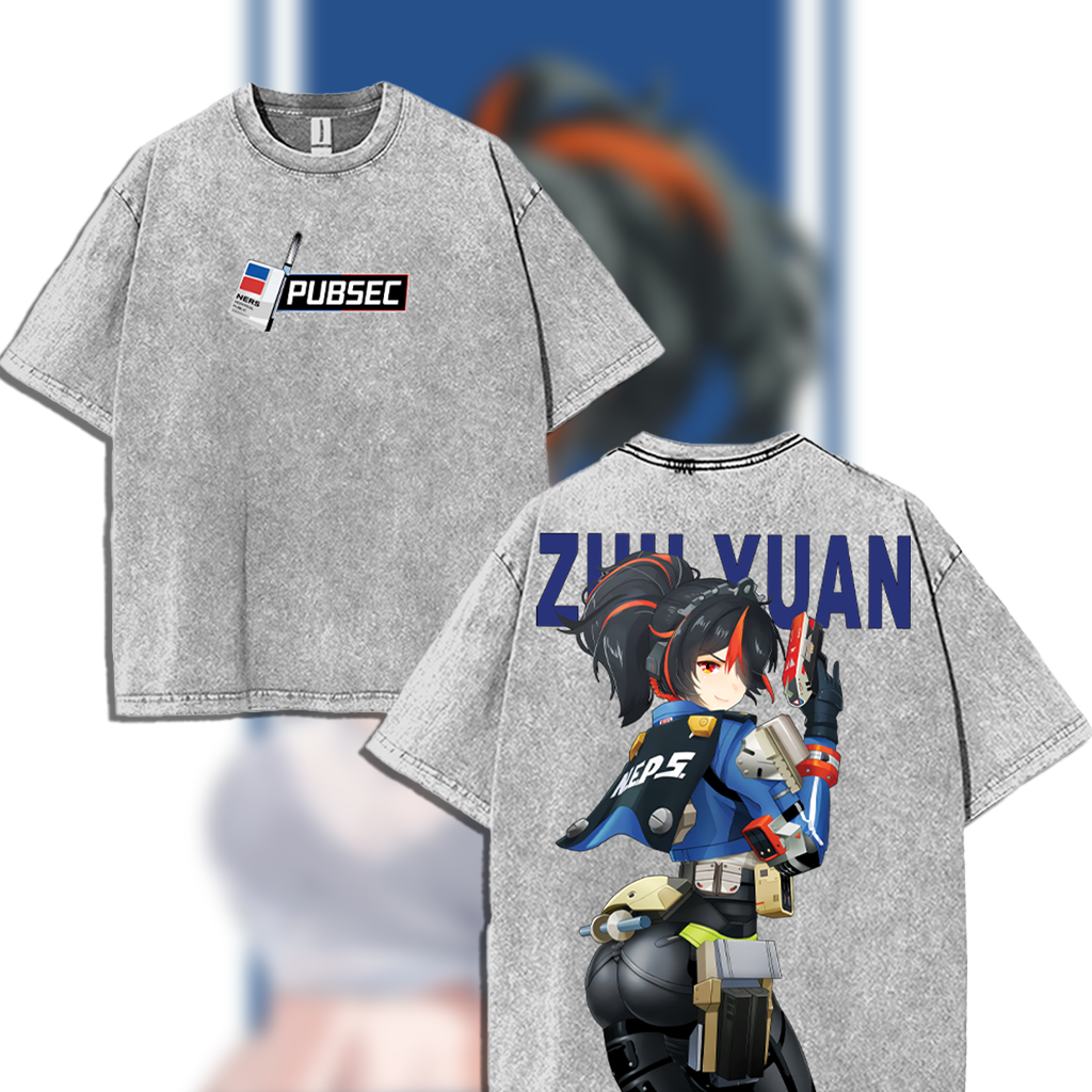 Zhu Yuan  Zenless Zone Zero Washed T-Shirt